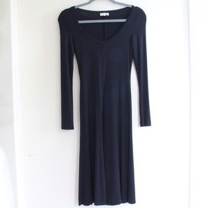 Aritizia Wilfred Free Bock Dress Black Long‎ Sleeve XS